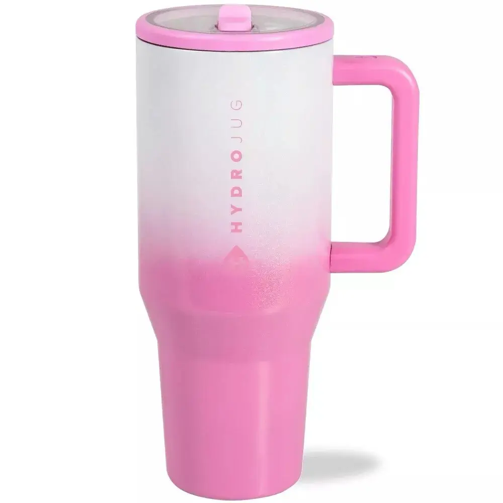 HydroJug 32oz/40oz Vacuum Insulated Mug with FlowState Straw Lid – Ideal for Travel & Everyday Hydration