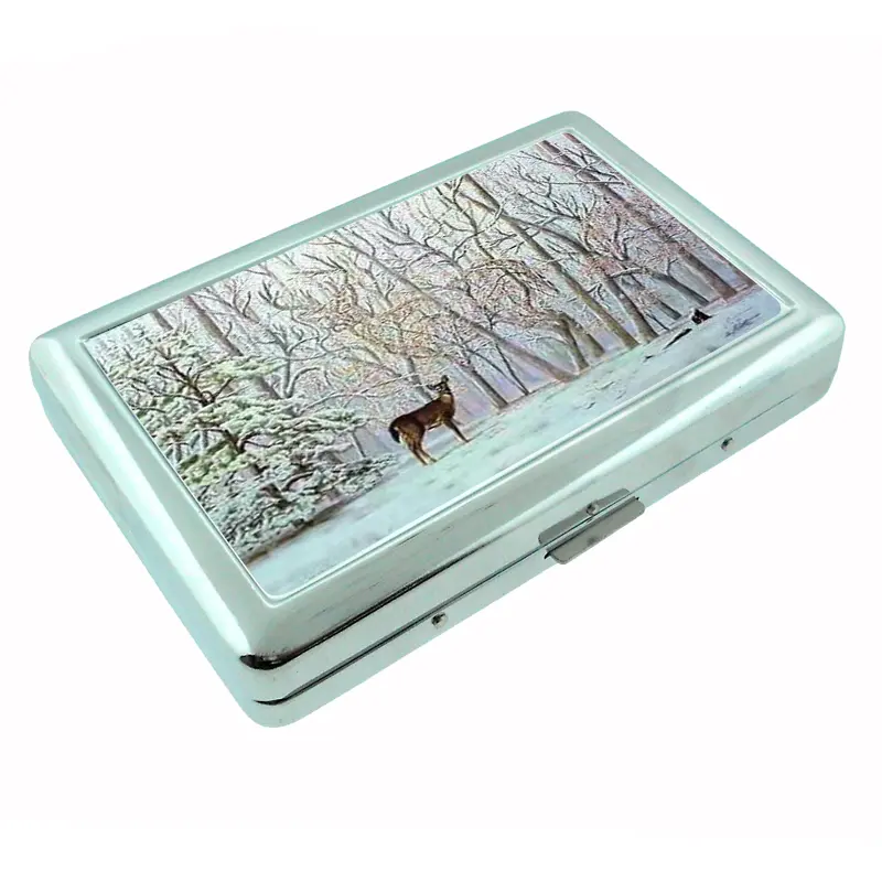 Deer Illusion in the Forest Metal Case Wallet Cool Places
