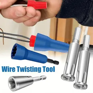 Wire Nut Twister for Drill, Wire Twisting Tool, Spin Twist Wire Connector Socket,Wire Connector Driver with 1/4" Chuck,Wire Stripping and Twisting Tool for Cable Quick Stripping summervibes