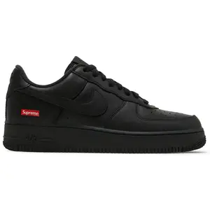 Nike Air Force 1 Low Supreme "Black" Men's Trainer Shoes High Top Shoes, Casual, Sneaker
