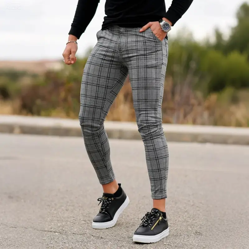 plaid dress pants - TikTok Shop