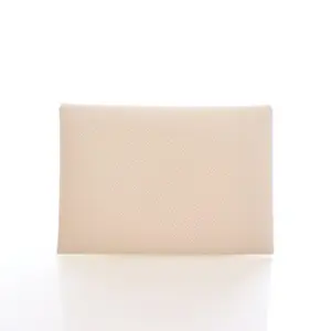 Pre-owned Epsom small leather goods Hermes Craie Calvi Duo Compact Card Holder