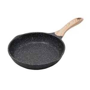 JEETEE 8/9.5 Inch Nonstick Frying Pan, Stone Coating Cookware, Nonstick Omelette Pan with Heat-Resistant Handle, Induction Skillet for Eggs (Grey)