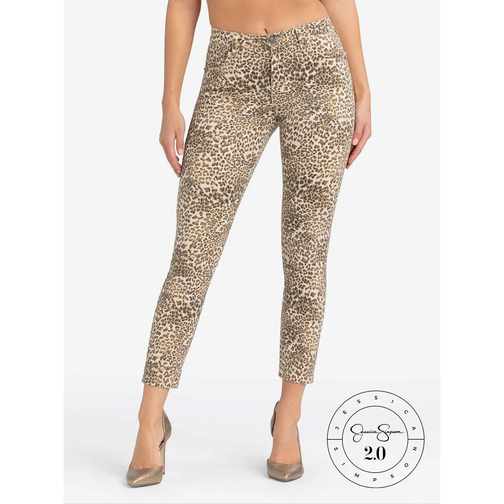 Jessica Simpson 2.0 Debbie High Rise Skinny Jeans in Seedpearl