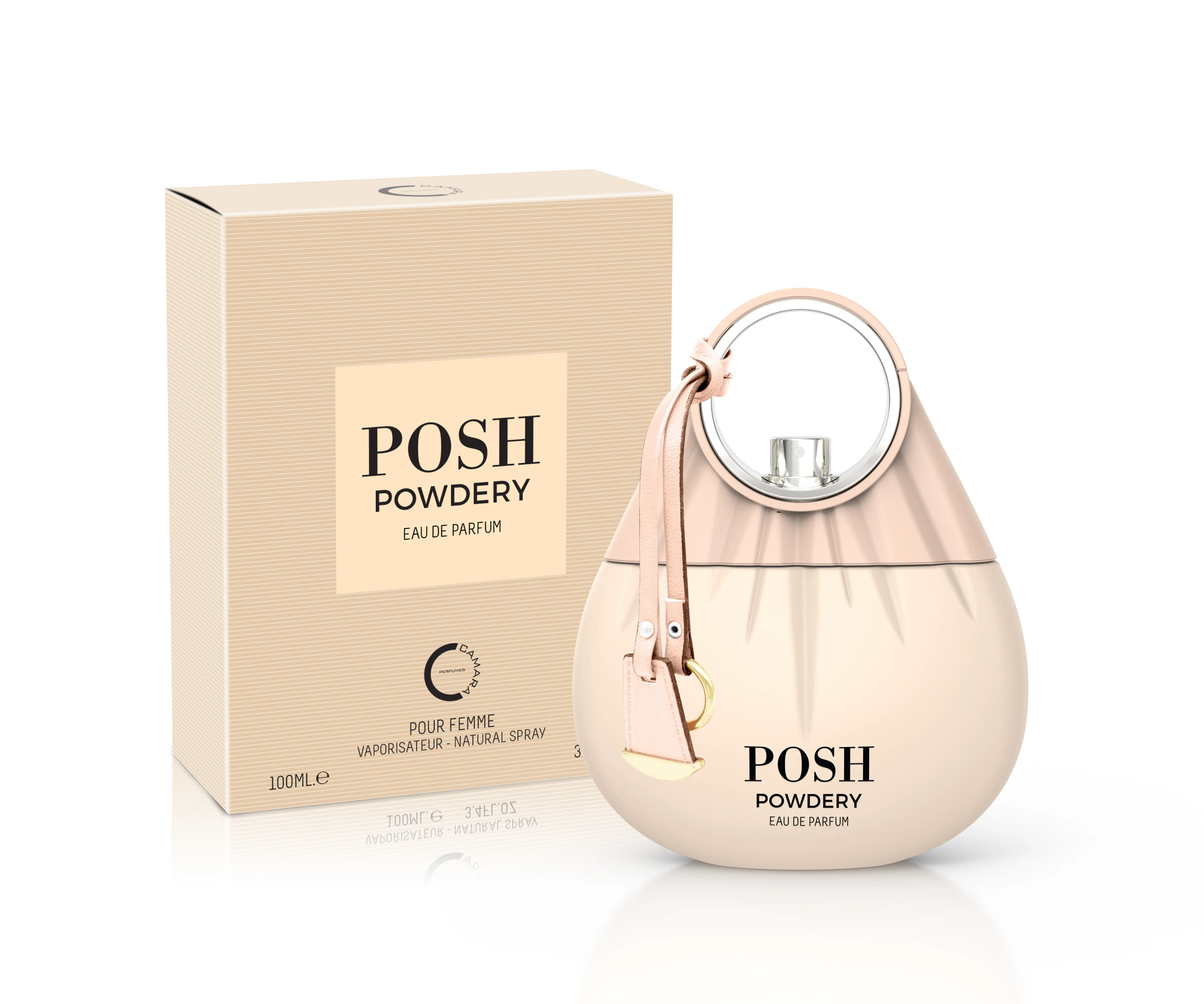 CAMARA Posh Powdery EDP for Women, 3.4fl.oz (100ml) - EDP Fragranced Perfume, Captivating Fragrance, Daily Wear EDP Scents, Addictive Perfumes, Daily Wear Fragrance
