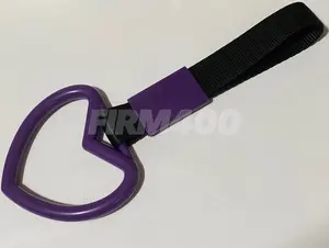 PURPLE HEART TSURIKAWA HANG RING BLACK NYLON HANDLE STRAP