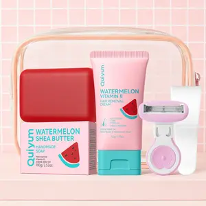 QUIYUM Watermelon Vitamin E Hair Removal Cream, Body Hair Remover, Gentle & Fast Acting Depilatory Cream for Smooth Skin, Smooth skin For body & bikini area, Body Care