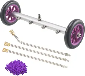 Washer Undercarriage Cleaner  16 Inch Power Washer Under Carriage Spray  High  Washing Under  Attachment with 3 count Extension Wand  4000 PSI