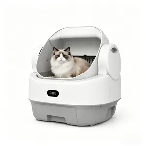 No More Scooping! 2026 Smart Self-Cleaning Cat Litter Box, Health Monitoring & Auto-Odor Control, Multi-Cat Friendly Automatic Box with APP Tracking, Whisper-Quiet & 2-Week Waste Storage—Fresh Home, No Smell