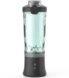 Portable Blender Juicer - Personal Size with 6 Blades and Power Button Feature