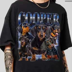 Custom Vintage Pet Shirt - Personalized Pet Rap Tee, Retro 90s Graphic T-Shirt, Dog Cat Lover Apparel, Custom Pet Face Design , Global Trending Outfits
