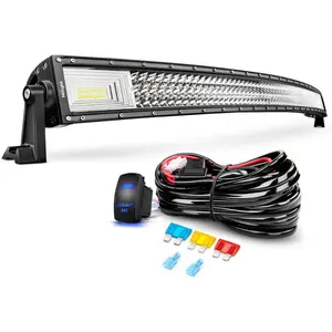 Nilight 52Inch 783W Curved Triple Row Flood Spot Combo Beam Led Bar 78000LM Driving Lights with 12AWG Heavy Duty 12V 5Pin Rocker Switch Wiring Harness Kit-1 Lead,waterproof light pod Automotive  dealsforyoudays, Led Lights Car, Auxiliary Lights