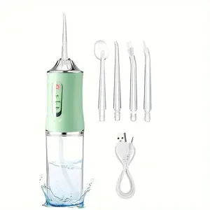 Smart Electric Oral Irrigator Water Flosser Portable 4 Sprays 3 Modes Rechargeable Dental Cleaning Spray Rinser