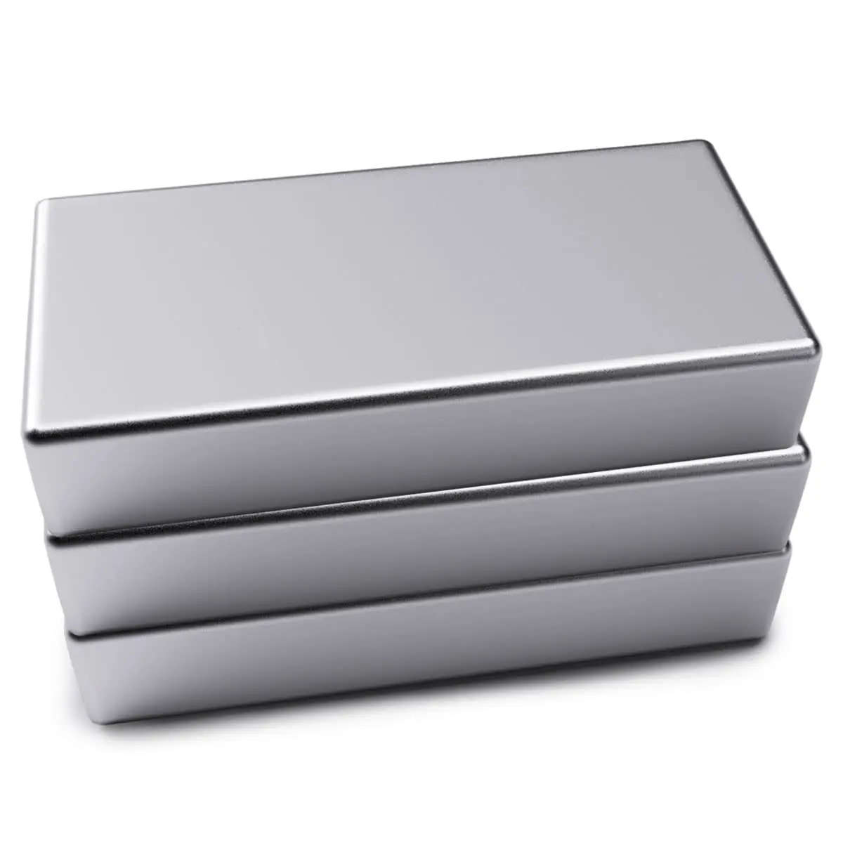 3 PCS Powerful N52 Neodymium Bar Magnets, Industrial & Scientific Rare Earth Rectangular Magnets, 1.97x1x0.4 in