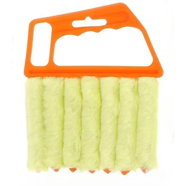 1pc Lightweight Blinds Duster, Window Cleaning Crevice Brush, Multifunctional Home Care Window Cleaning Tool, Bendable Dust Remover Brush, Reusable Soft Bristle Cleaner for Sliding Window, Air Conditioner Vents, Door Gap Household Dust Cleaning