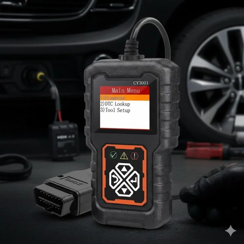 Professional OBD2 Scanner & Car Diagnostic Tool: Reads Engine Fault Codes, Live Data Stream, CAN Bus System, I/M Readiness, Multilingual, Universal for Auto Repair Shops, DTC Scan Tool, Vehicle Computer Diagnostic Device, Automotive Scan Tool.