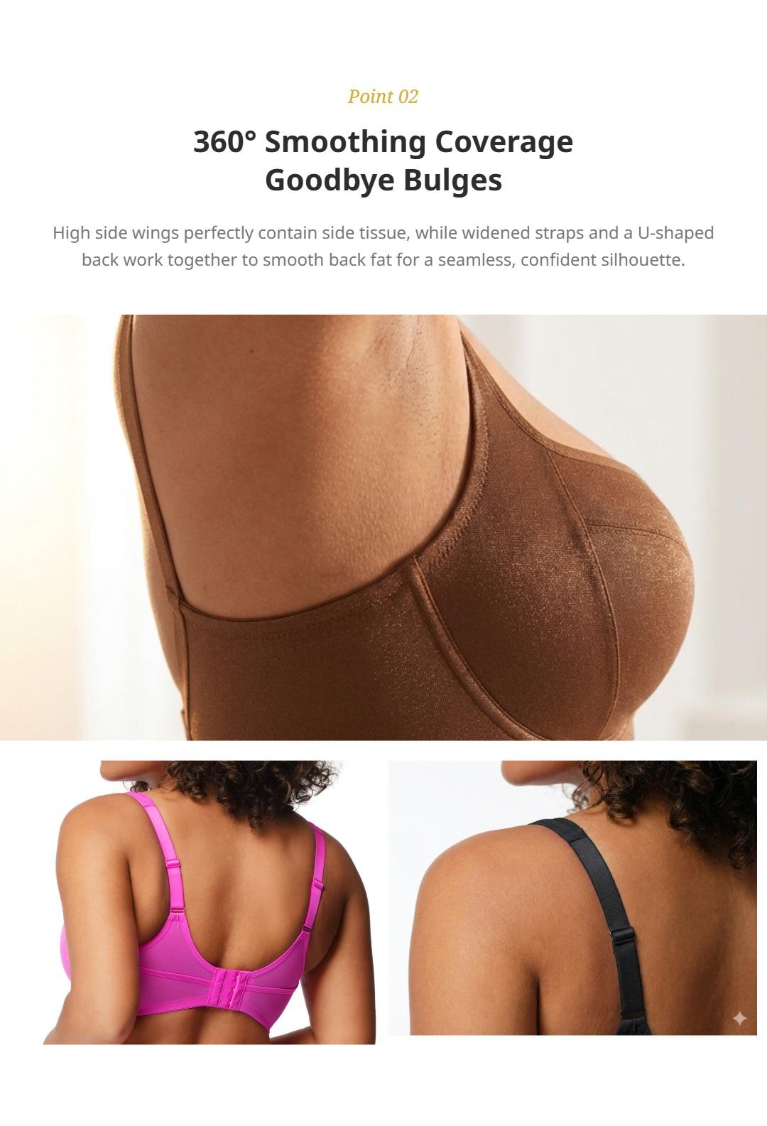 HSIA Starry Night Plus Size Glass-Shimmer Fabric Mesh 4mm Lightly Padded Balconette Bra Wide Straps Lifting Support Underwire Bra High Side Coverage Natural Push Up Effect Sexy Demi Low Cut T Seam Structure SpringStatements