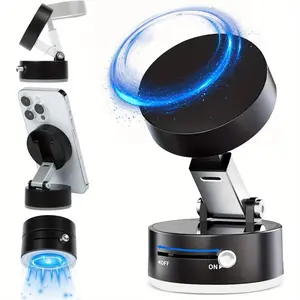 2025 New Magnetic Suction Car Phone Mount Foldable and Retractabl, Hands-Free Magnetic Cell Phone Holder for All Smooth Surface XMSJ