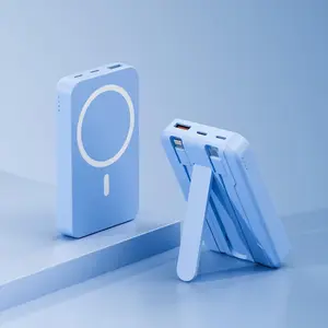 2025 Magnetic Power Bank , 10000mAh Wireless Portable Charger with USB-C Cable, Battery Pack Only Compatible with iPhone 15/15 Plus/15 Pro/15 Pro Max, iPhone 14/13/12 Series and more