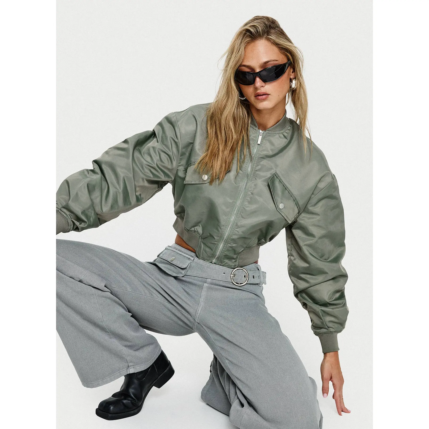 Thalya Bomber Jacket Green