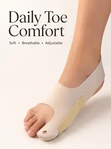 Tech Love 2PCS Bunion Toe Sleeves - Adjustable Fit Toe Separator Support, Lightweight, Stretching, Breathable for Daily Wear & Comfortable Day & Night Alignment (Manicure & Pedicure Nail Care Tool)