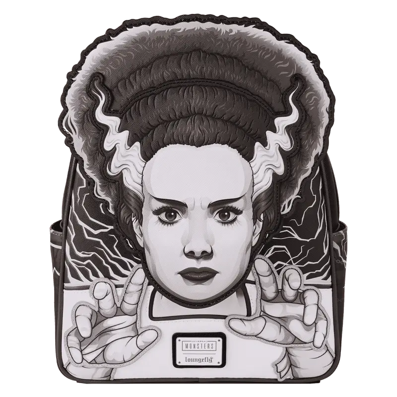 Universal Monsters Exclusive The Bride Of Frankenstein Glow Loungefly Mini Backpack