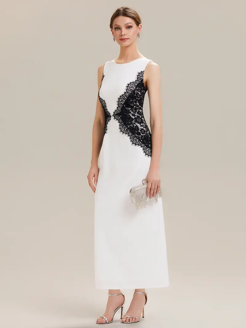 black dress with white lace - TikTok Shop
