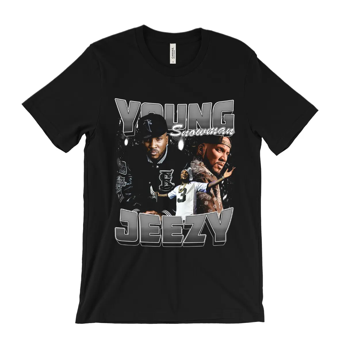 Snowman T Shirt - Young Jeezy - trap or die - Put On ATL Hip Hop T Shirt US Size S-6XL, Made In USA, All Colors, Gift for Women Men, 100% cotton, Classic Fit, Unisex T-Shirt