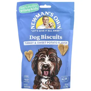 Newman's Own Organics Dog Biscuits, All Size Dogs, Turkey and Sweet Potato, 10 oz (284 g)