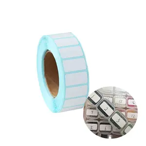 Self-adhesive white labels, suitable for both manual and DIY projects, for labels on storage containers, price tags, name and number labels, self-adhesive storage bead containers, mini labels, blank s, Sticky Labels