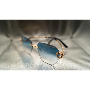 Overseasbaby luxury Blue Sunglasses