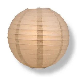 BLOWOUT 36" Dusty Sand Rose Jumbo Round Paper Lantern, Even Ribbing, Chinese Hanging Wedding & Party Decoration