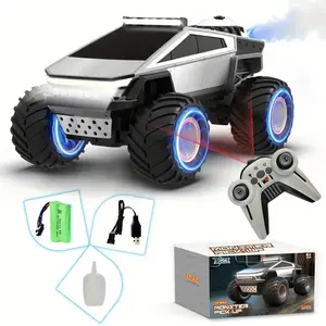 Cyber Truck Off-Road Remote Control Car, 38x26x20cm, All-Terrain Climbing, Powerful Horsepower, Cool Lights & Music, 6+ Years, Christmas Gift, RC Cars