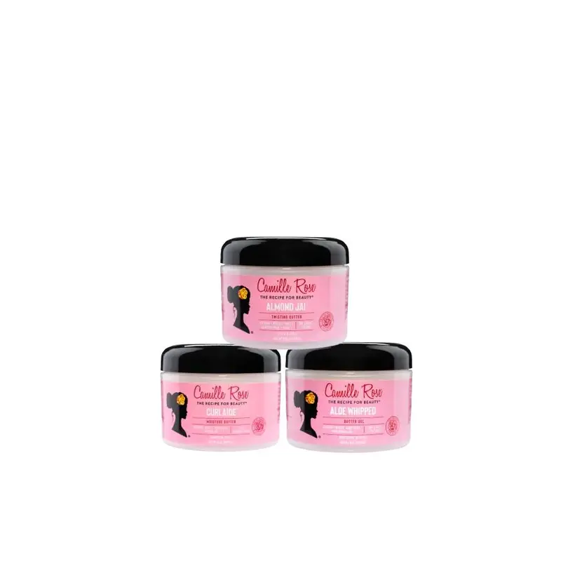 Camille Rose Butter Me Up Bundle - Hair Butters Collection for Moisture, Long-Lasting Definition & Softness from Root to Tip, Nutrient-Rich Ingredients to Hydrate & Define - Every Curl Pattern & Texture