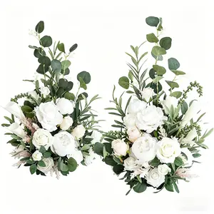 European Style Rose Artificial Flower Set, Wedding Arch Decoration, Elegant Floral Arrangement for Events, Realistic Look, Artificial Roses Bouquet