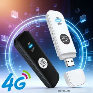 4G LTE Mobile Wireless WiFi Hotspot, 150Mbps High-Speed, Connect Up to 10 Devices, Easy Plug & Play, Unlocked USB Modem, Global Universal Compatibility, Portable Pocket WiFi for Travel, Camping, RV and Motorhome Use