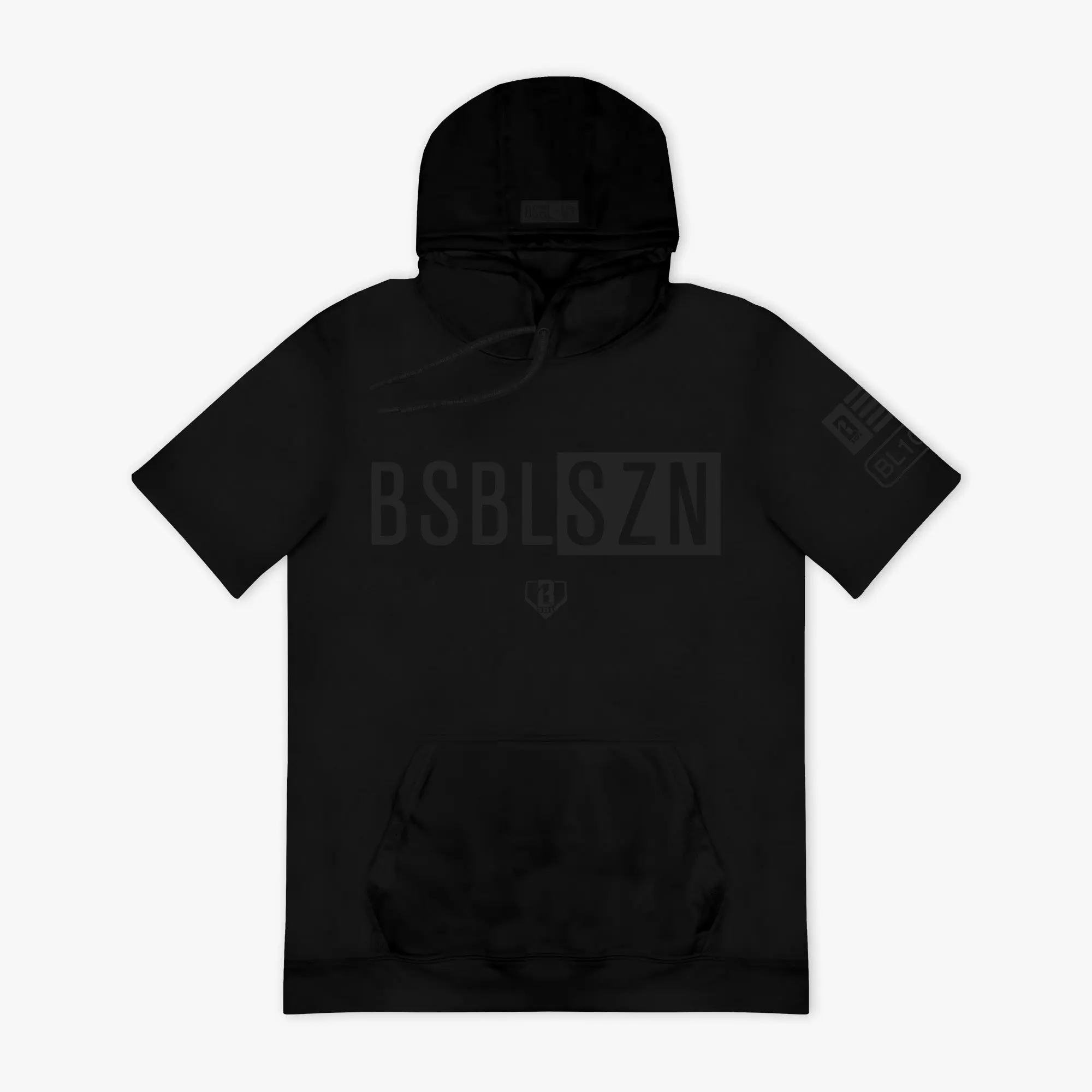 Short Sleeve Hoodie V3 - Blackout