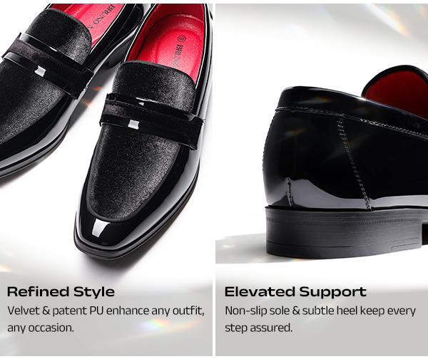 BRUNO MARC Men's Patent Leather Penny Loafers, Classic Plain Slip-On Office Dress Shoes with Removable Insole, Business Casual Gift for Father's Day, Flat BRUNO MARC Men's Patent Leather Penny Loafers, Classic Plain Slip-On Office Dress Shoes with Removable Insole, Business Casual Gift for Father's Day, Flat