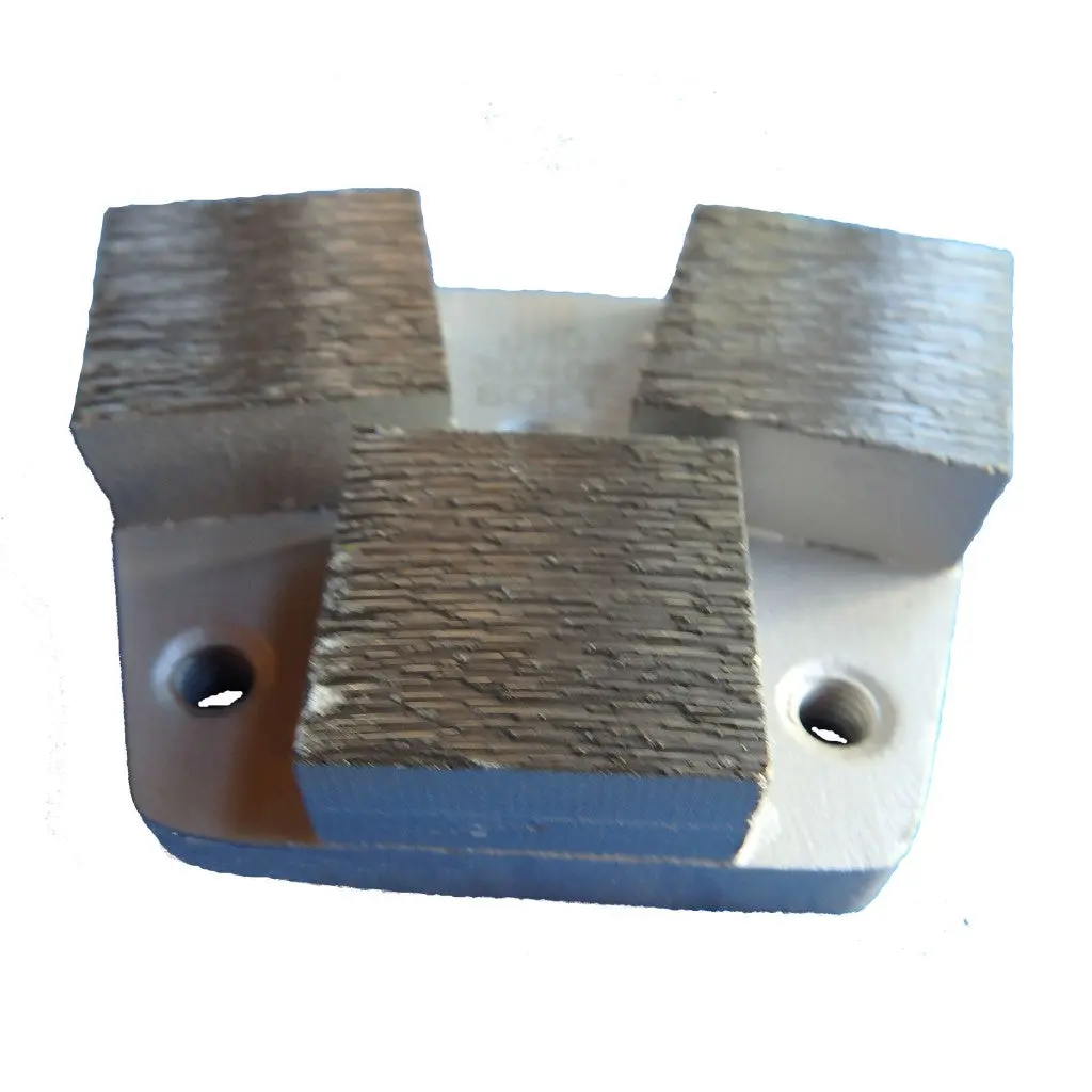 3 Segment Trapezoid Diamond Grinding Shoes Fit Diamatic/Sase  30/40 Grit