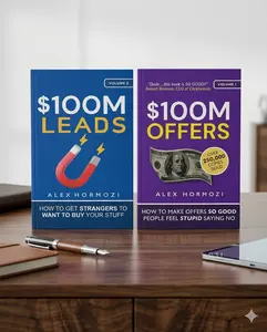 Alex Hormozi 2 Books Set $100M Leads and $100M Offers English Paperback