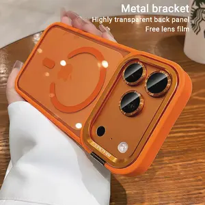 Process Upgraded for iPhone 17 Pro Max / Pro Case, All-Round Protection Ergonomic Grip, New Magnetic Icon Process Scratch-Proof, Hidden Foldable Metal Stand, Lens Cover Included, Shockproof Anti-Slip, MagSafe, Phone-Mate