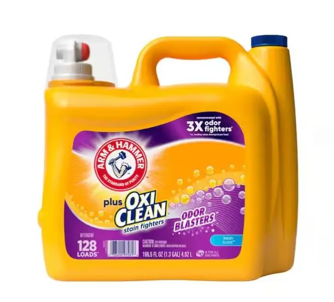 OxiClean Odor Blasters Fresh Burst Liquid Laundry Detergent, 128-Loads,166.5 fl.oz.