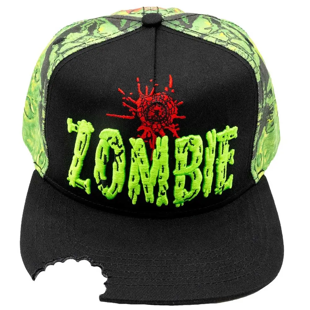 Zombie Bite Sublimation Baseball Cap - Adjustable Unisex Hat