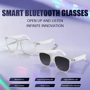 Smart Glasses, Smart Eyewear, Bluetooth Headphones, Bluetooth Instant Connection to Phones, Lossless Sound Quality, Voice Calls, Smart Touch Control, Suitable for Office, Travel & Daily Use, Unisex, Digital Gift, Smart Wearable Device
