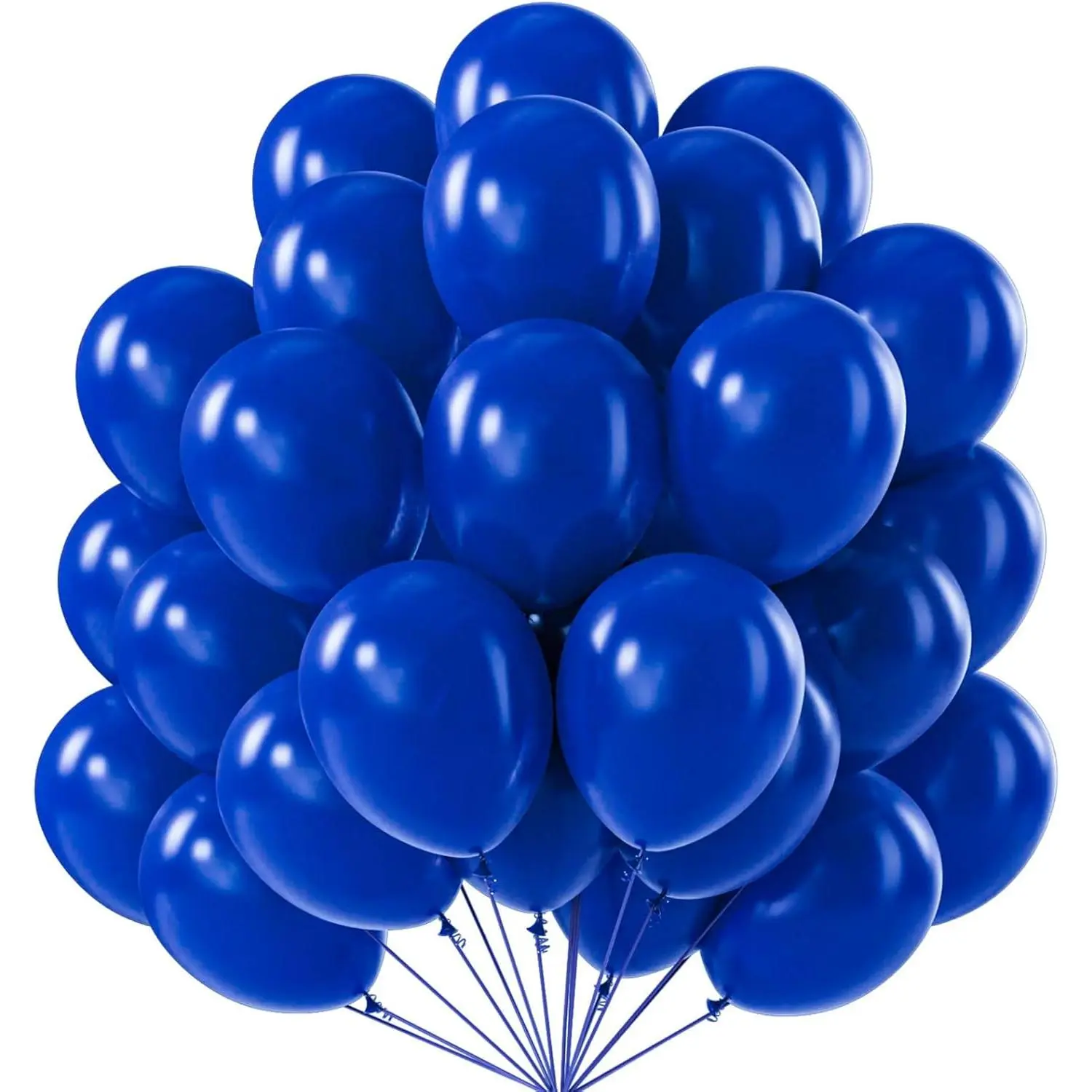 Royal Blue Balloons 52 pcs 12 Inch Matte Dark Blue Latex Balloons for Graduation Independence Day Memorial Day Baseball Shower Gender Reveal Birthday Party Decorations Blue-Y59