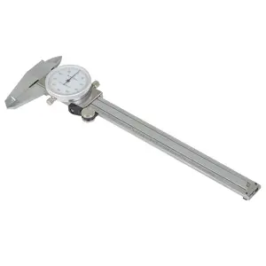 6" Dial Caliper 0.001 Stainless Steel Caliper Measuring Tool 4-Way Measurement with Plastic Case
