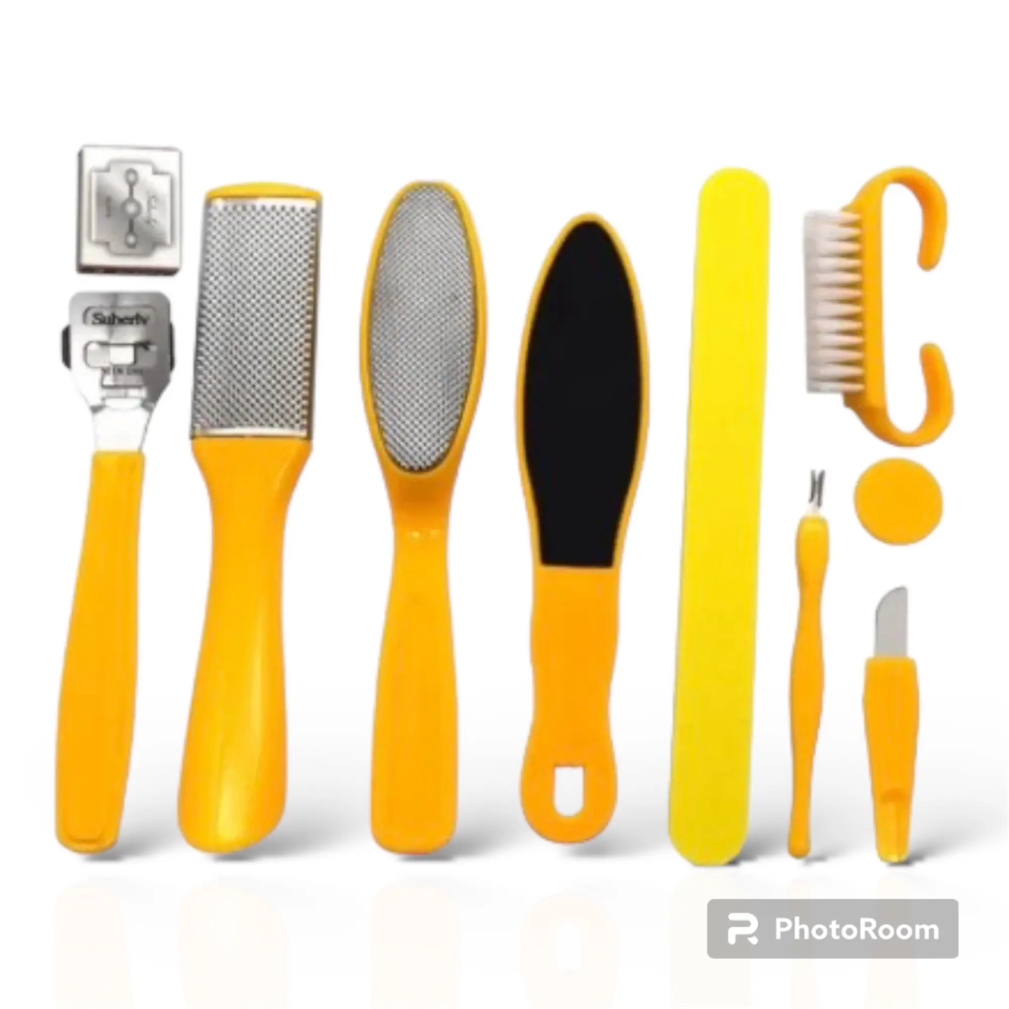 Professional Pedicure Foot Spa Set, 10 in 1 Pedicure Set Feet/ Foot Files Kit Manicure Nail, Smooth