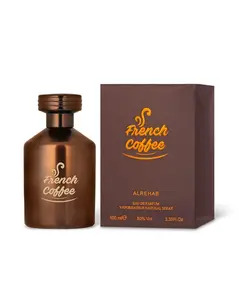 Al Rehab French Coffee Unisex EDP Arabian Perfumes - Creamy, Spiced, Sweet Cinnamon, Coffee, Cocoa Aroma, Premium Quality, 3.4oz(100ml) Flavored Scented Fragrance Oil