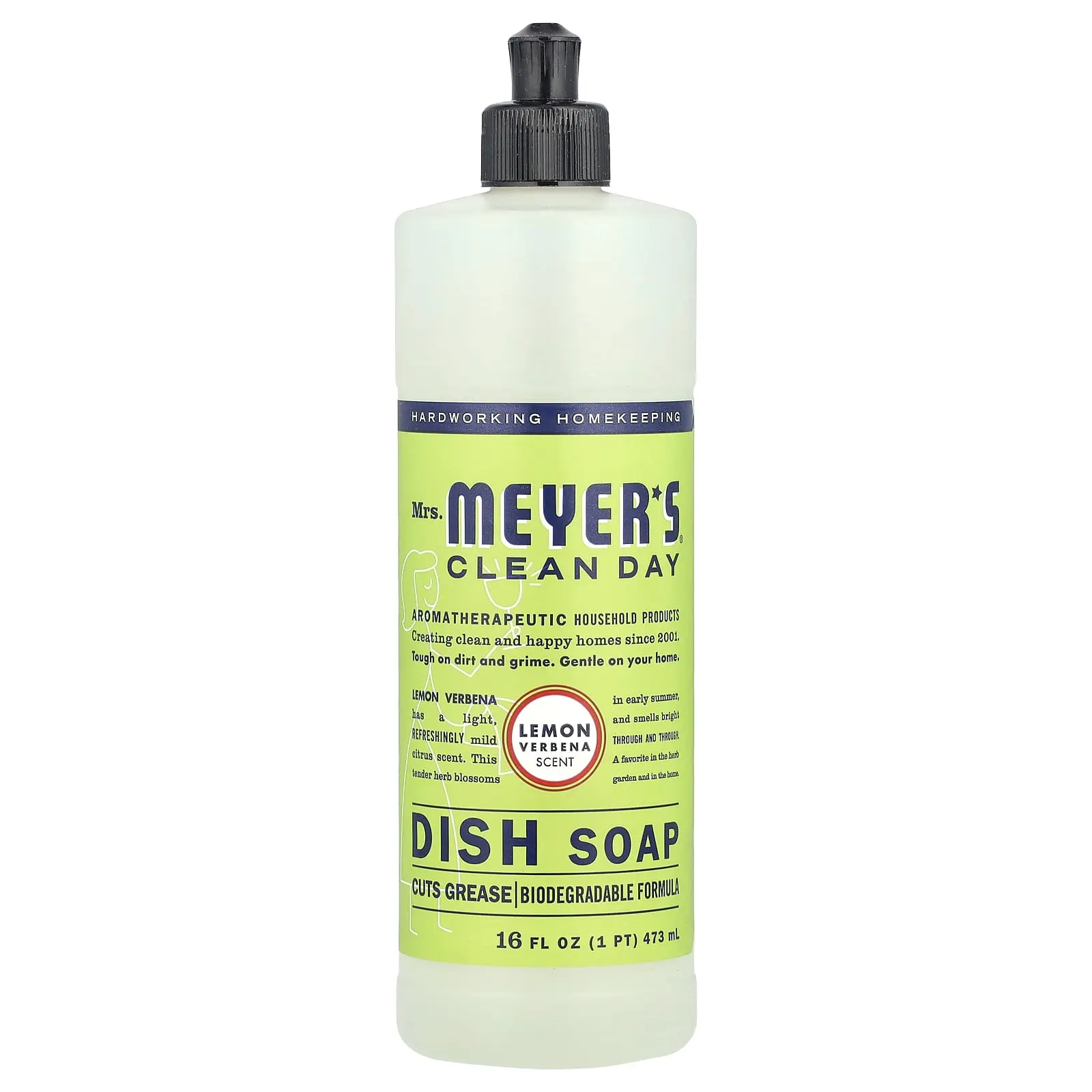 Mrs. Meyers Clean Day Dish Soap, Lemon Verbena , 16 fl oz (473 ml)