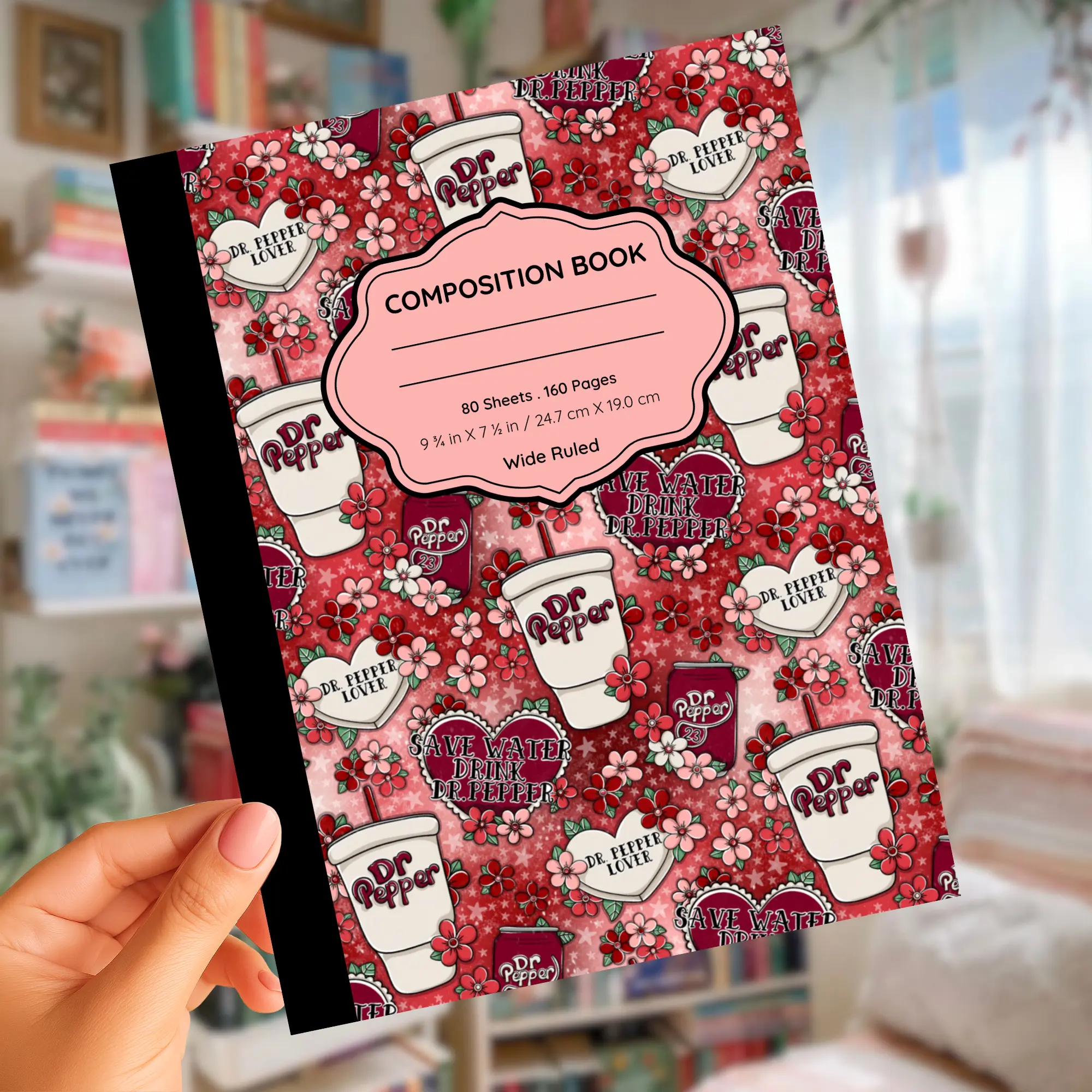 Fountain Dr Pepper Composition Notebook